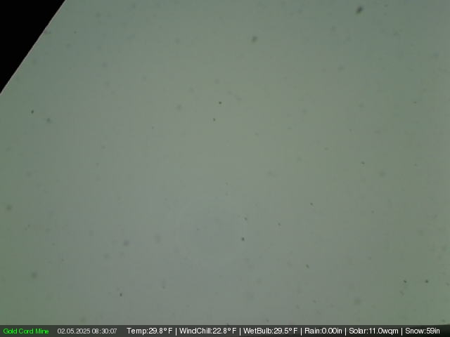 Gold Cord Mine Webcam Image